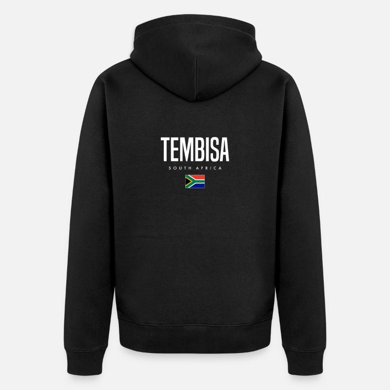 Tembisa, Afrique du Sud - Veste à capuche bio Premium Unisexe - noir