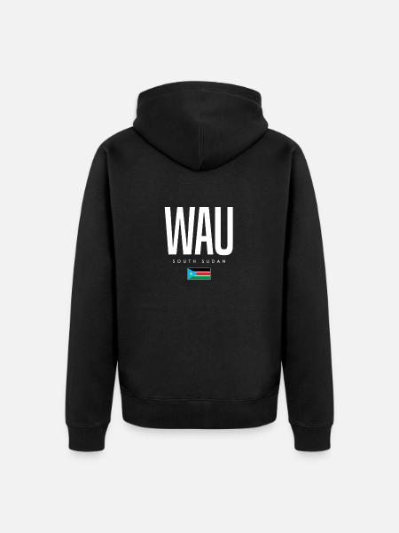 Wau South Sudan - Unisex Premium Organic Zip Hoodie - black