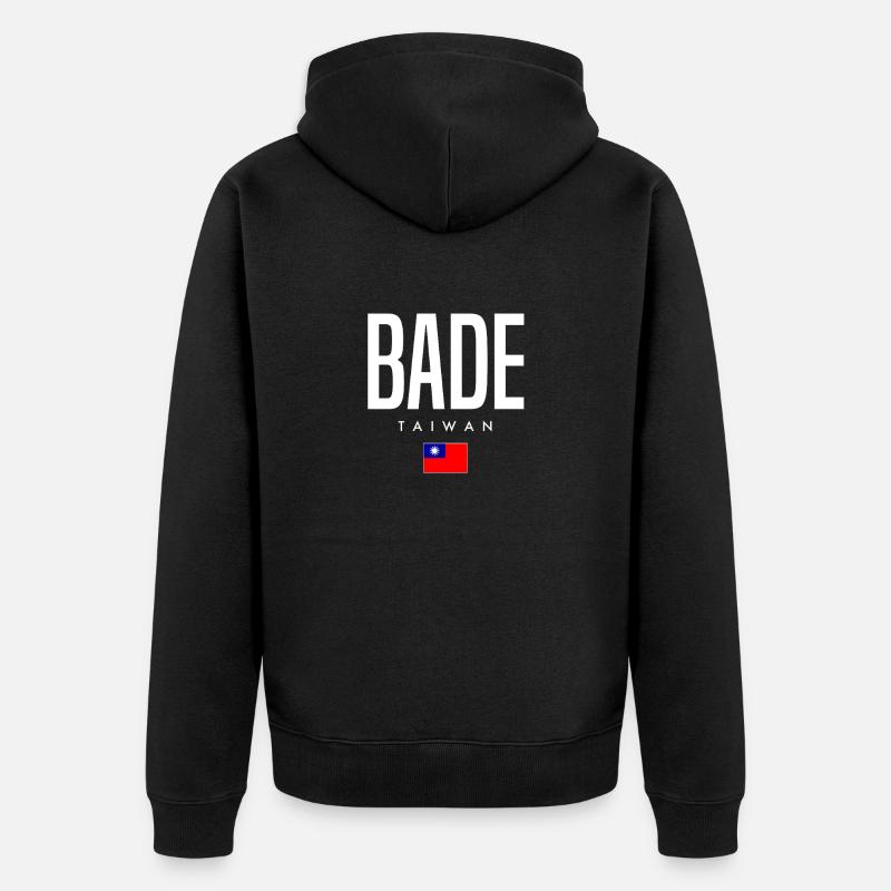 Baignade Taïwan - Veste à capuche bio Premium Unisexe - noir