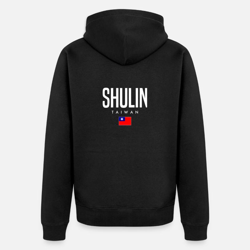Shulin Taïwan - Veste à capuche bio Premium Unisexe - noir