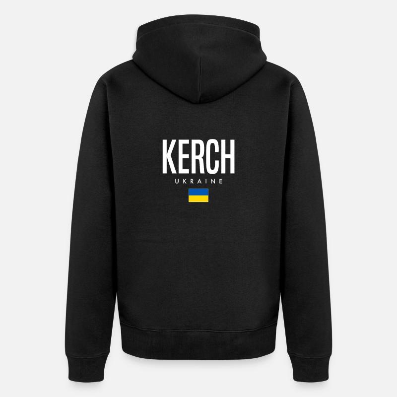 Kertch, Ukraine - Veste à capuche bio Premium Unisexe - noir