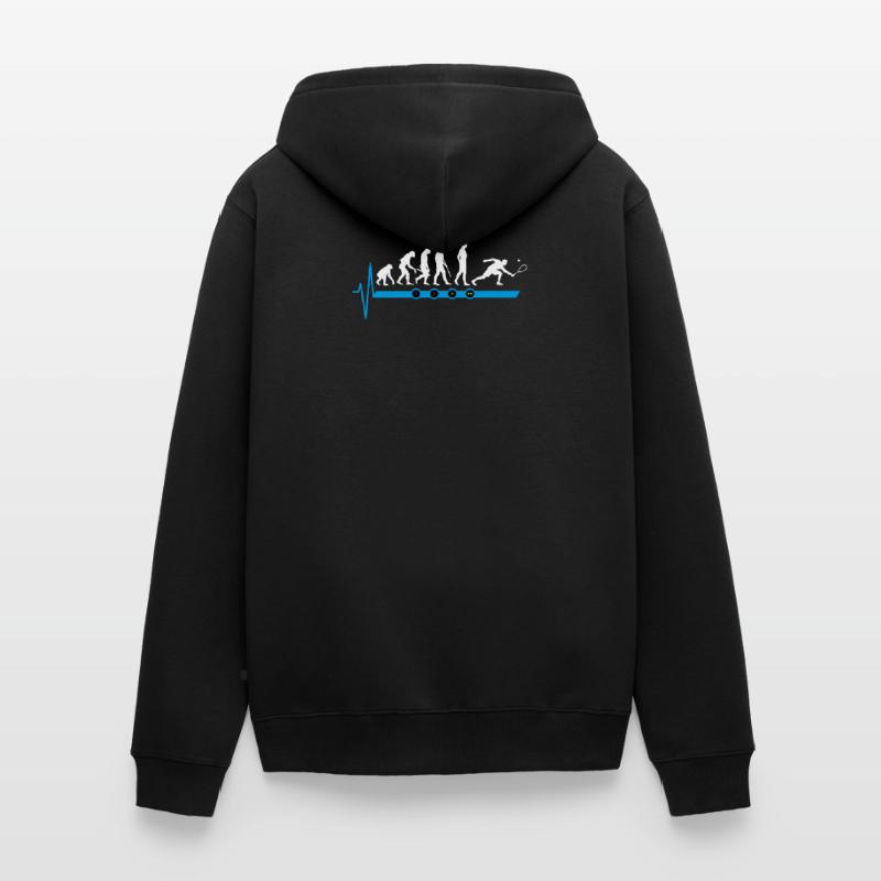 Evolution squash squash ball Unisex Premium Organic Zip Hoodie