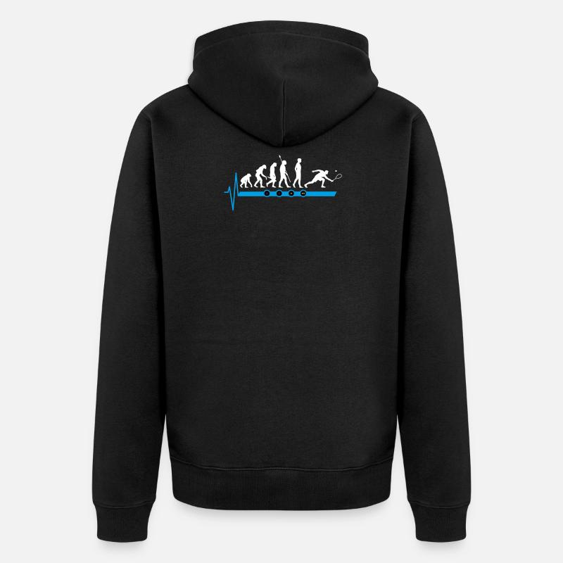 Balle de squash Evolution - Veste à capuche bio Premium Unisexe - noir
