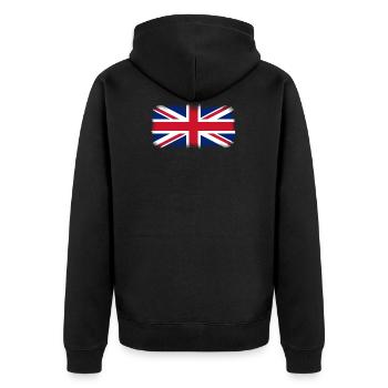Royaume-Uni - Veste à capuche bio Premium Unisexe - noir - Dos - Nico (187cm)