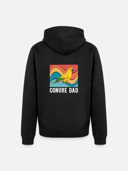 Parakeet Parrot Parakeet Bird - Unisex Premium Organic Zip Hoodie - black