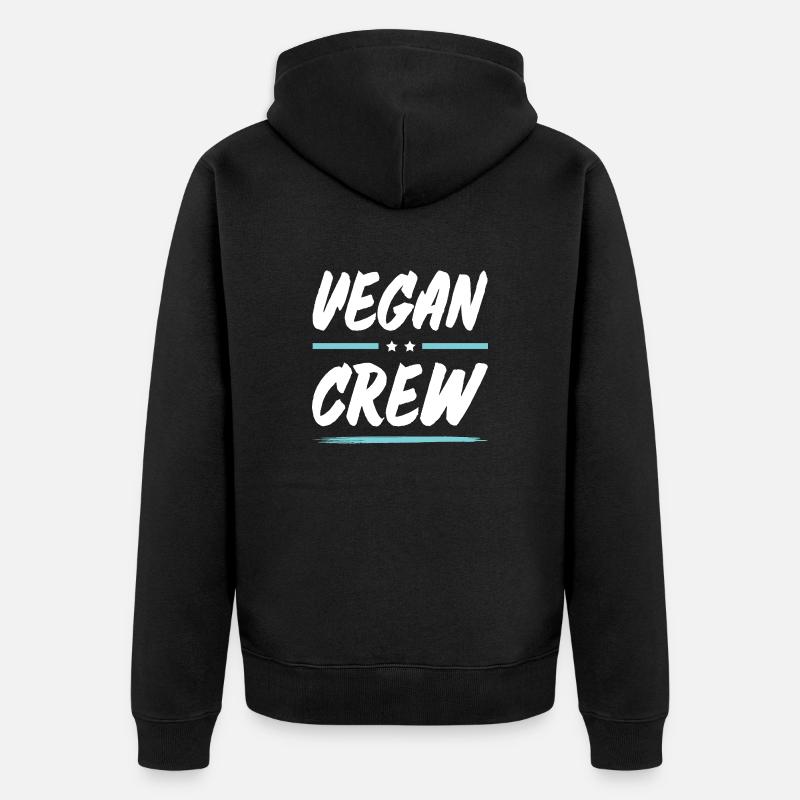 Équipage végétalien - Veste à capuche bio Premium Unisexe - noir