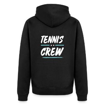 Équipe de tennis - Veste à capuche bio Premium Unisexe - noir - Dos - Nico (187cm)