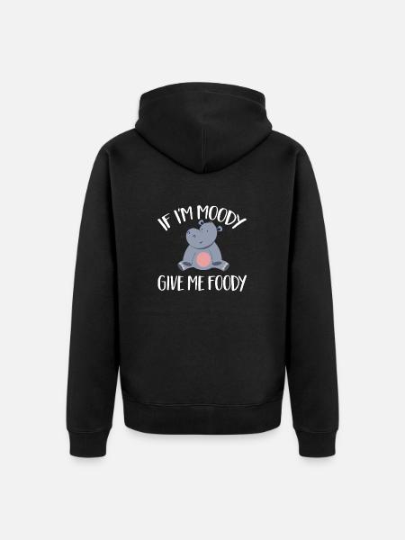 Hippopotame Hippopotame - Veste à capuche bio Premium Unisexe - noir