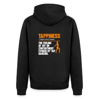 Tap Dance Teacher Tap Dancer Tap Dance - Unisex Premium Organic Zip Hoodie - black - Back - Nico (187cm)