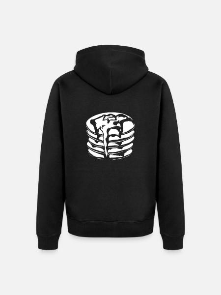 Pancake Breakfast Pancakes - Unisex Premium Organic Zip Hoodie - black