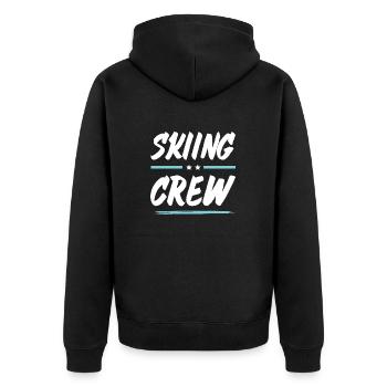 Équipe de ski - Veste à capuche bio Premium Unisexe - noir - Dos - Nico (187cm)