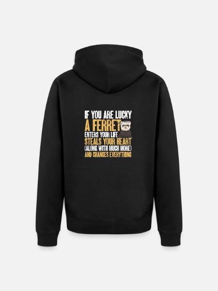 Ferret Owner Ferret - Unisex Premium Organic Zip Hoodie - black