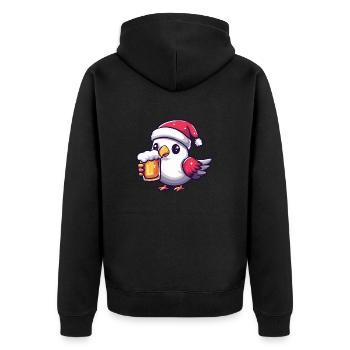 Bière de Noël Dove Bird - Veste à capuche bio Premium Unisexe - noir - Dos - Nico (187cm)