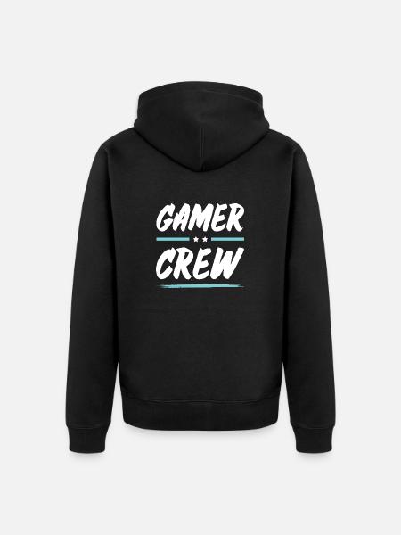Équipe de joueurs - Veste à capuche bio Premium Unisexe - noir