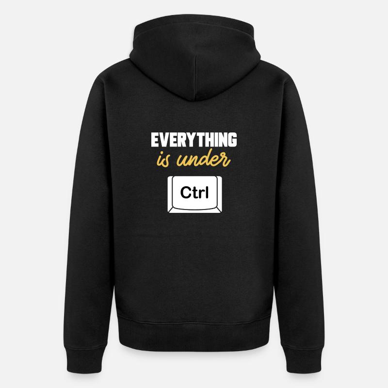 Cybersecurity Hackers IT Security - Unisex Premium Organic Zip Hoodie - black