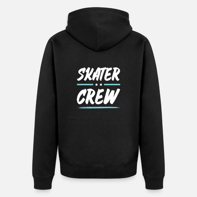 Équipe de patineurs - Veste à capuche bio Premium Unisexe - noir