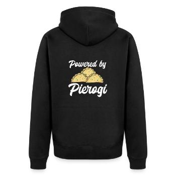Pierogi polonais - Veste à capuche bio Premium Unisexe - noir - Dos - Nico (187cm)