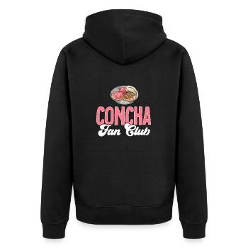 Concha Hispanique Mexicain Pan Dulce - Veste à capuche bio Premium Unisexe - noir - Dos - Nico (187cm)