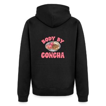 Concha Hispanique Mexicain Pan Dulce - Veste à capuche bio Premium Unisexe - noir - Dos - Nico (187cm)