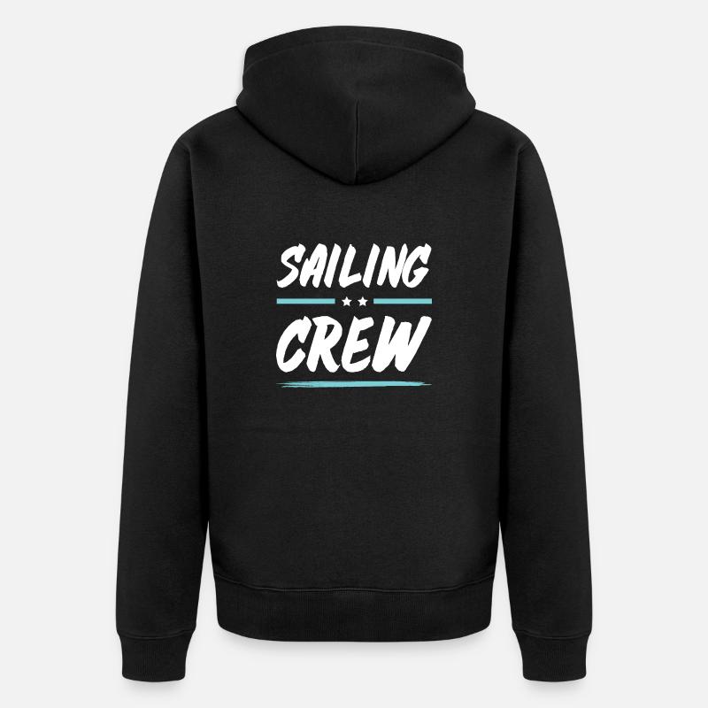 Équipage de navigation - Veste à capuche bio Premium Unisexe - noir