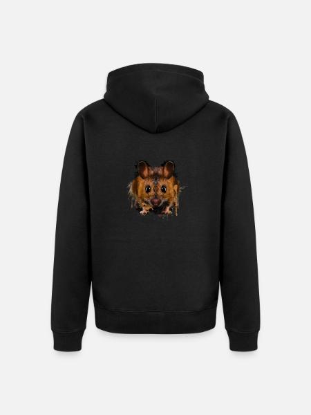 Rodent Mouse Lover Pet Mouse - Unisex Premium Organic Zip Hoodie - black