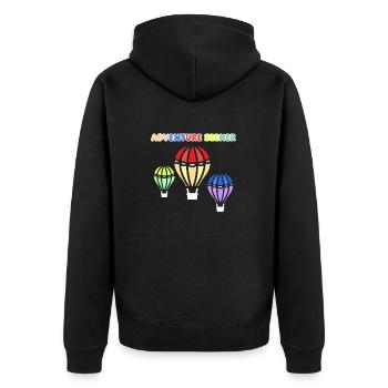 Vol en montgolfière Sky I Gift - Veste à capuche bio Premium Unisexe - noir - Dos - Nico (187cm)