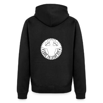 Powerlifting Bodybuilder Aime Rester En Forme Gym - Veste à capuche bio Premium Unisexe - noir - Dos - Nico (187cm)