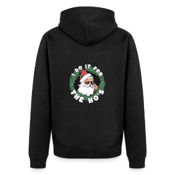 Je le fais pour le Père Noël de Ho - Veste à capuche bio Premium Unisexe - noir - Dos - Nico (187cm)