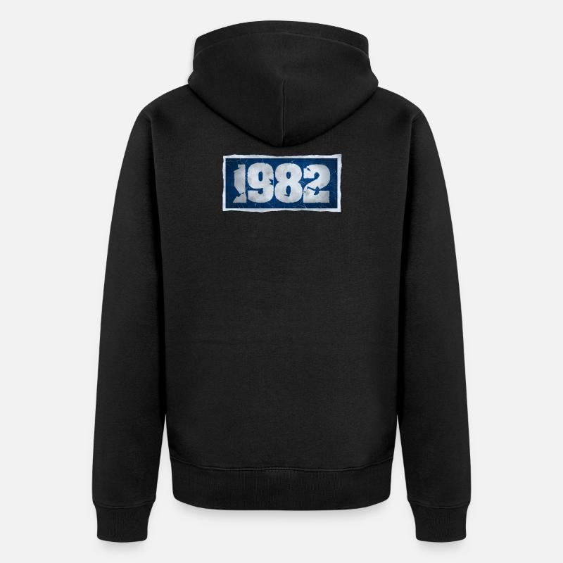 1982 - Veste à capuche bio Premium Unisexe - noir