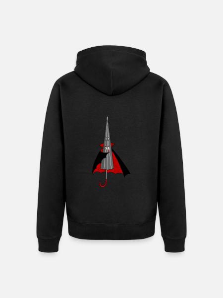 Vampire Screen Dracula Costume Disguise - Unisex Premium Organic Zip Hoodie - black