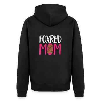 Foxred Labrador Fox Red Labrador Retriever - Unisex Premium Organic Zip Hoodie - black - Back - Nico (187cm)
