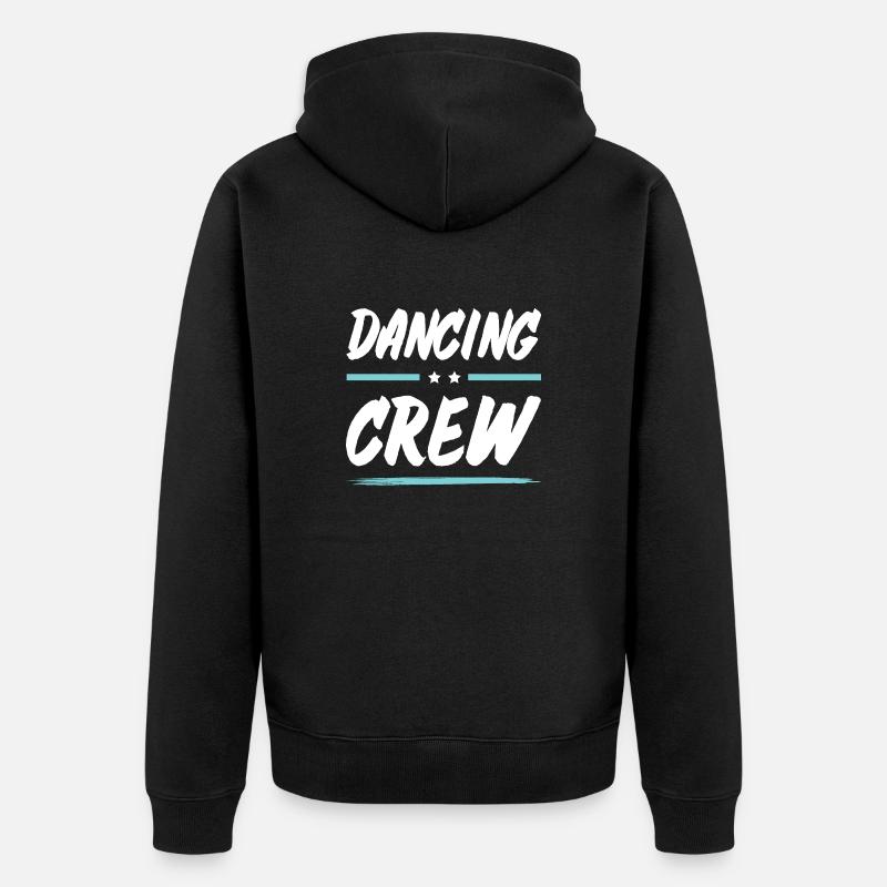 Dancing Crew - Unisex Premium Bio Zip Hoodie - Schwarz