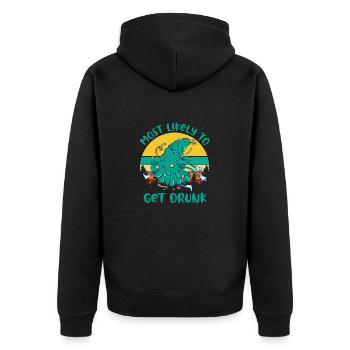 Dabbing Noël Offensif Noël Rude - Veste à capuche bio Premium Unisexe - noir - Dos - Nico (187cm)