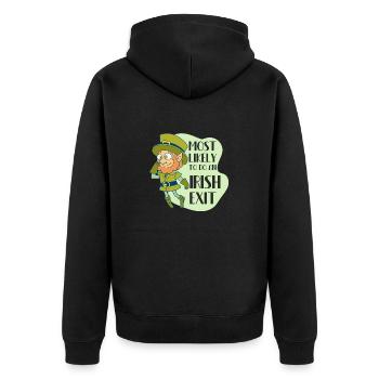 Le plus susceptible de faire une sortie irlandaise de l’Irlande Pride - Veste à capuche bio Premium Unisexe - noir - Dos - Nico (187cm)