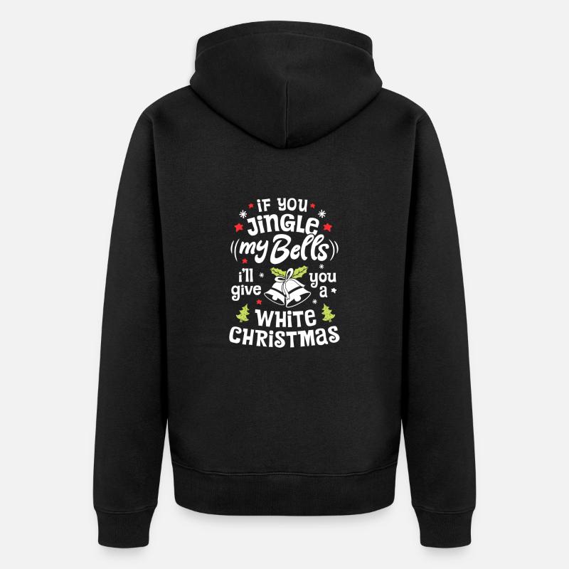 Jingle Bells Noël - Veste à capuche bio Premium Unisexe - noir