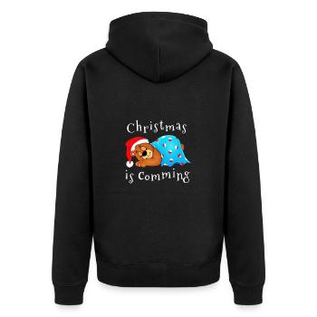 Noël approche - Veste à capuche bio Premium Unisexe - noir - Dos - Nico (187cm)