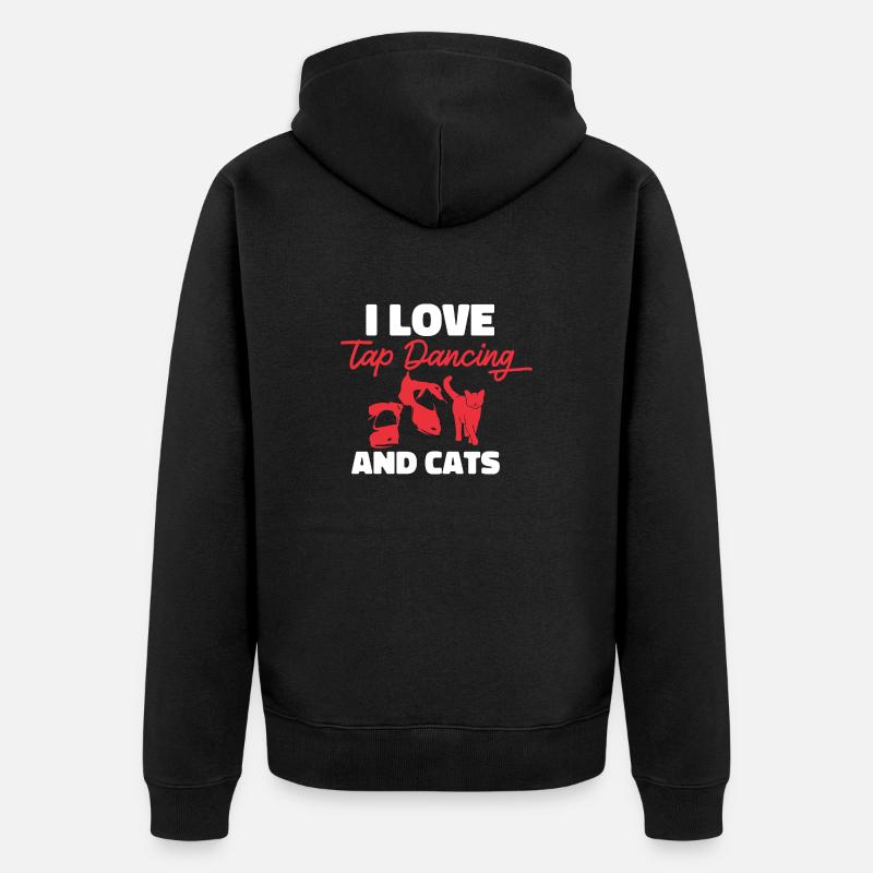 Stepptanzlehrer Stepptänzer Stepptanz - Unisex Premium Bio Zip Hoodie - Schwarz