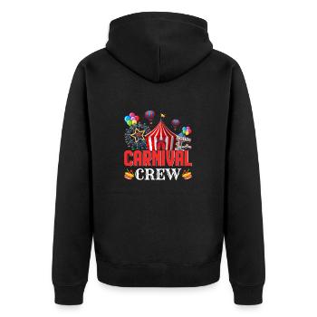 Carnival Circus - Unisex Premium Organic Zip Hoodie - black - Back - Nico (187cm)