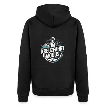 En mode croisière |Navire de croisière - Veste à capuche bio Premium Unisexe - noir - Dos - Nico (187cm)