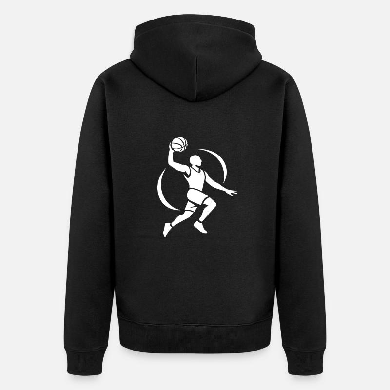 Basketteur - Veste à capuche bio Premium Unisexe - noir