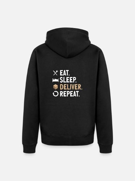 Supplier Package Delivery - Unisex Premium Organic Zip Hoodie - black