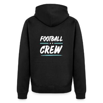 Équipe de football - Veste à capuche bio Premium Unisexe - noir - Dos - Nico (187cm)