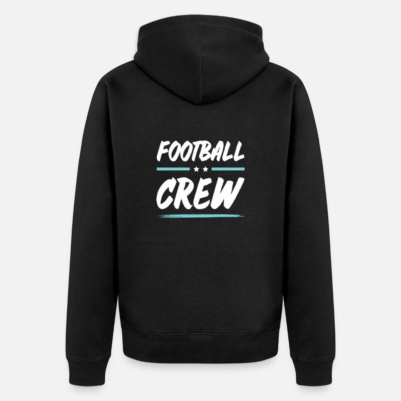 Équipe de football - Veste à capuche bio Premium Unisexe - noir