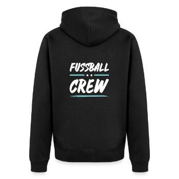 Équipe de football - Veste à capuche bio Premium Unisexe - noir - Dos - Nico (187cm)