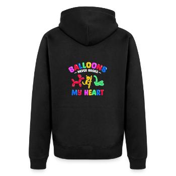 Balloon Animal Party Balloon Artist - Unisex Premium Organic Zip Hoodie - black - Back - Nico (187cm)