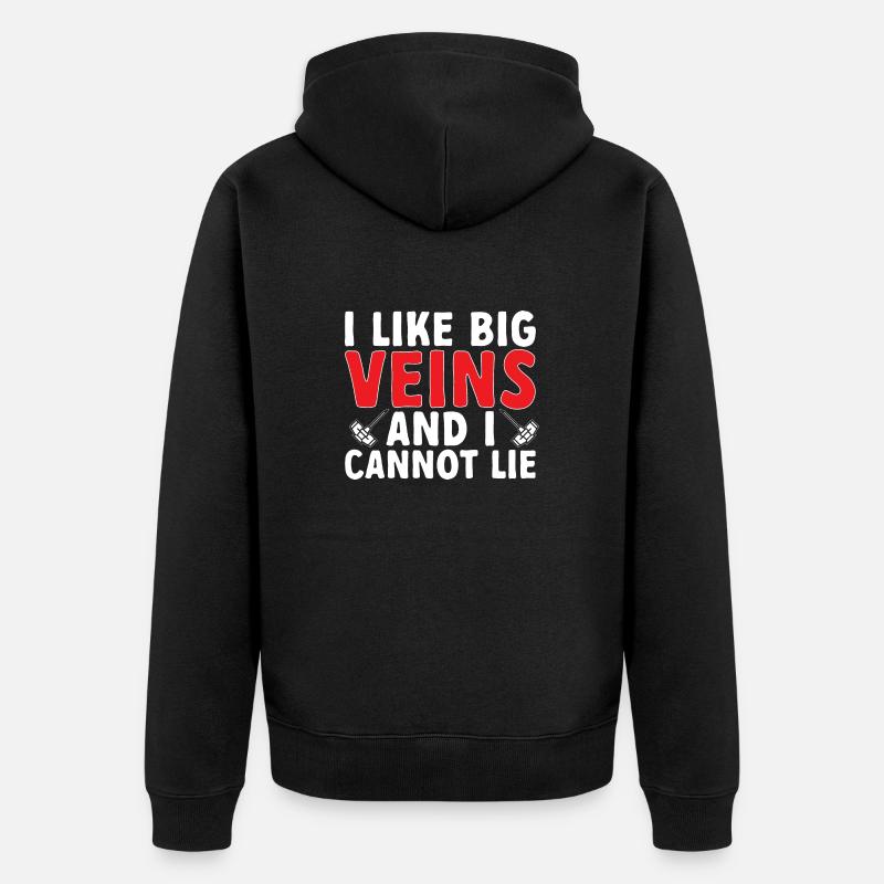 Phlébotomie Prise de sang Infirmière - Veste à capuche bio Premium Unisexe - noir