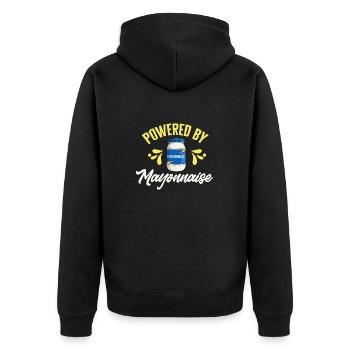 Mayonnaise - Veste à capuche bio Premium Unisexe - noir - Dos - Nico (187cm)