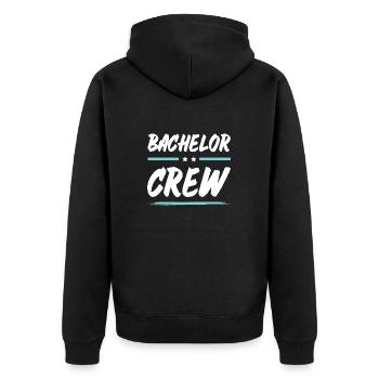Équipage Bachelor - Veste à capuche bio Premium Unisexe - noir - Dos - Nico (187cm)