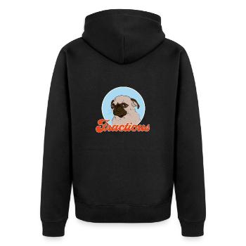 Vet Tech Veterinärmedizin Veterinärtechniker - Unisex Premium Bio Zip Hoodie - Schwarz - Hinten - Nico (187cm)
