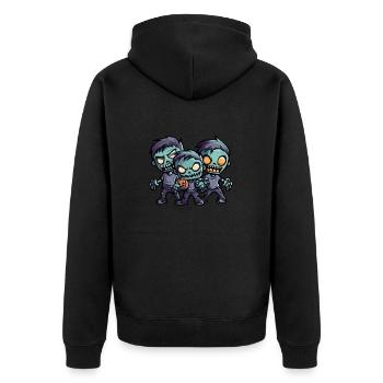 Zombies Halloween - Veste à capuche bio Premium Unisexe - noir - Dos - Nico (187cm)